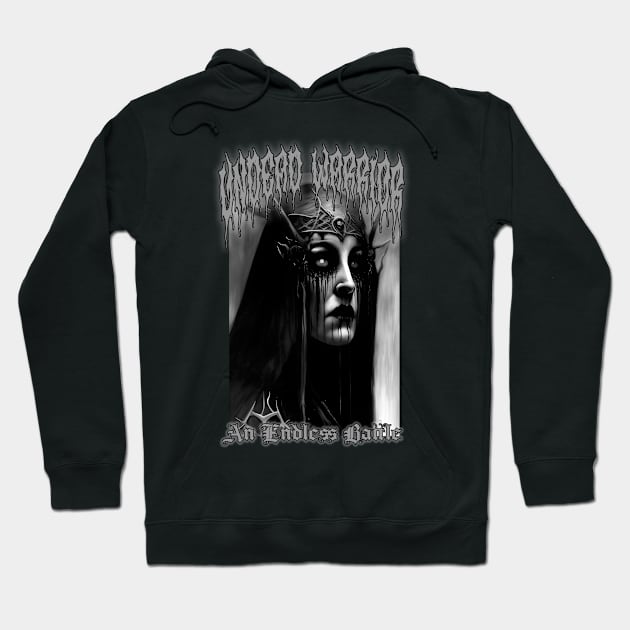 Undead Warrior...An Endless Battle (Version 5) Hoodie by Silent Strega Streetwear